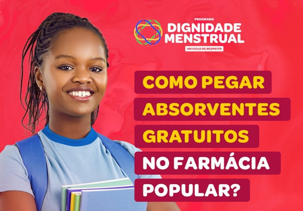 Programa Dignidade Menstrual garante absorventes gratuitos